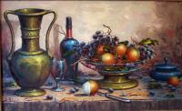 Art Colection - Dessert Table Still Life By Bpoloni 1900-1975 - Oil On Canvas